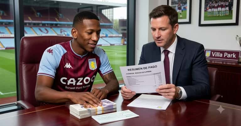 Pervis Estupiñán ganaría más en Aston Villa que en su etapa en el AC Milan