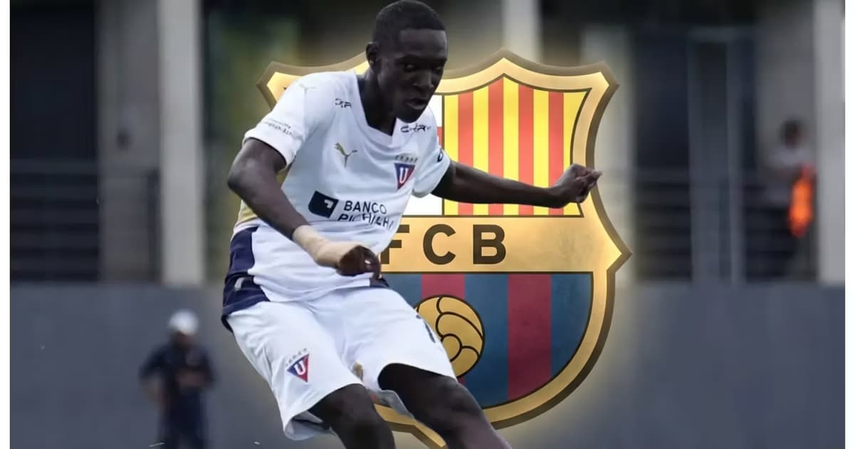 Josué Caicedo jugando para LDU