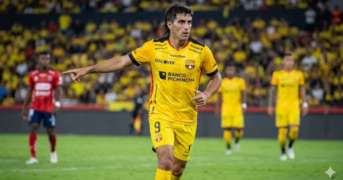 Ignacio Malcorra con la camiseta de Barcelona SC