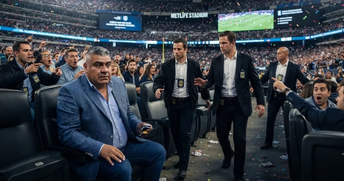 Claudio Tapia y el FBI en el MetLife Stadium