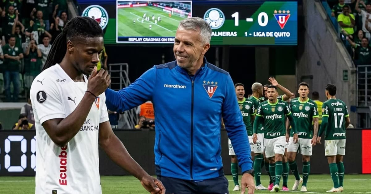 Ricardo Adé y Gustavo Alvarez en el partido contra Palmeiras