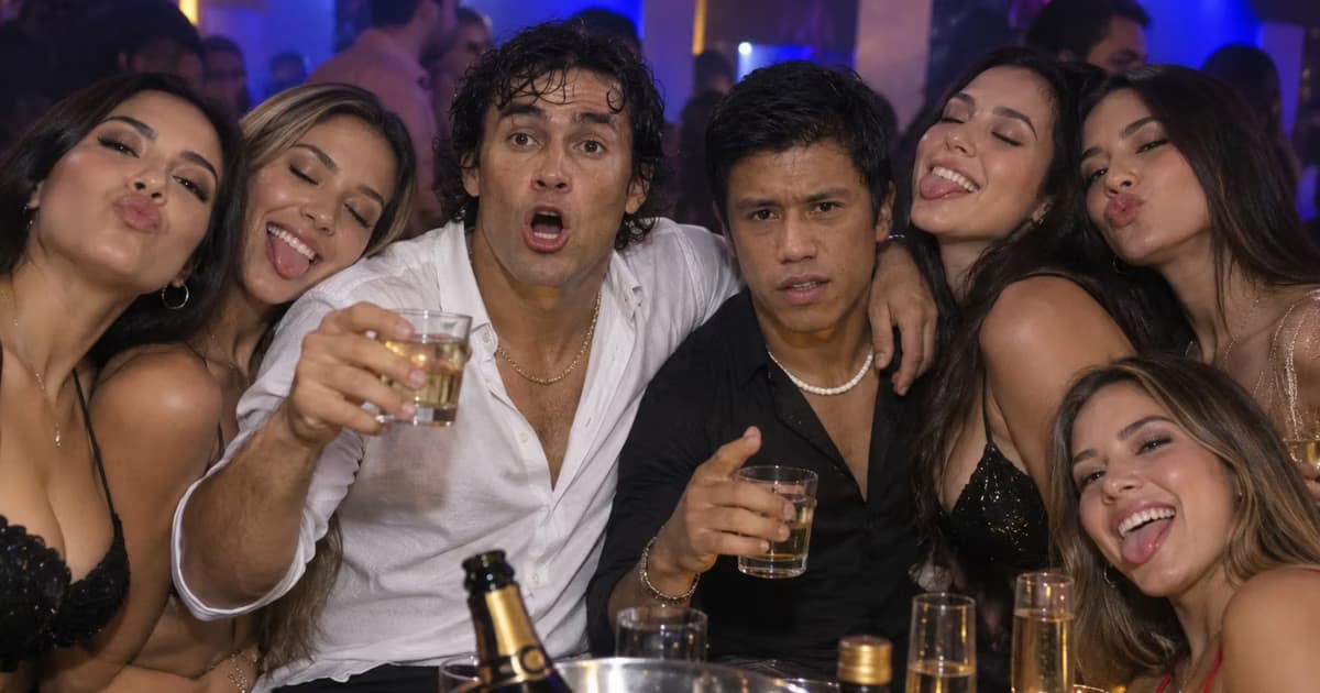Jaime Iván Kaviedes y Armando Paredes de fiesta