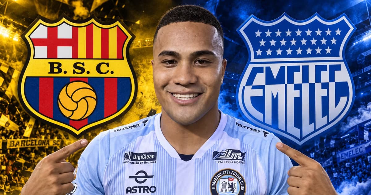 Edinson Mero entre Barcelona SC y Emelec