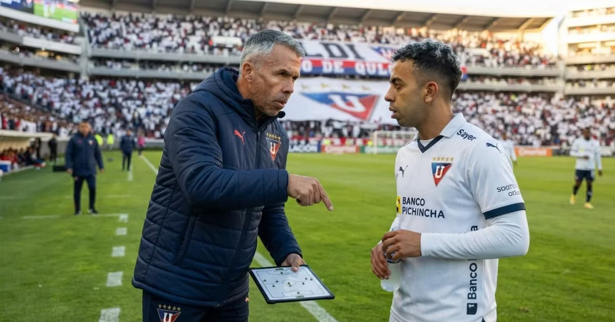 Gustavo Alvarez con Lucas Rodríguez