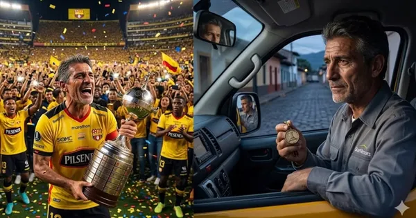 Campeón con Barcelona SC, ahora maneja una buseta escolar