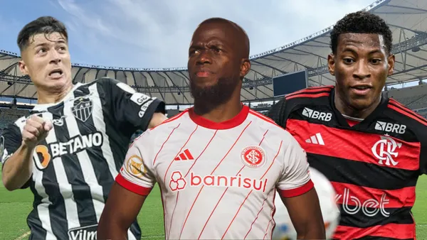 Alan Franco, Enner Valencia y Gonzalo Plata (Foto tomada de: Maracaná/Flamengo/Atlético Mineiro)