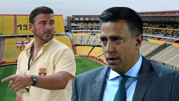 Antonio Álvarez y César Farías (Foto tomada de: Extra/TyC Sports/API)