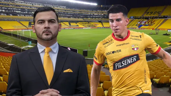 Antonio Álvarez y Fernando Gaibor (Foto tomada de: Barcelona SC/API)