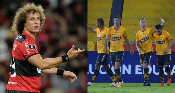 Barcelona SC cayó ante Flamengo en el estadio Monumental y David Luiz tuvo que verlo desde la banca por una lesión tempranera. Pese a ello no perdió la oportunidad para saludar y felicitar en los camerinos a los jugadores rivales en especial a Damián Díaz que salió entre lágrimas
