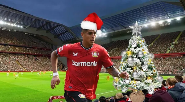 Bayer Leverkusen se puso en modo navideño con Piero Hincapié