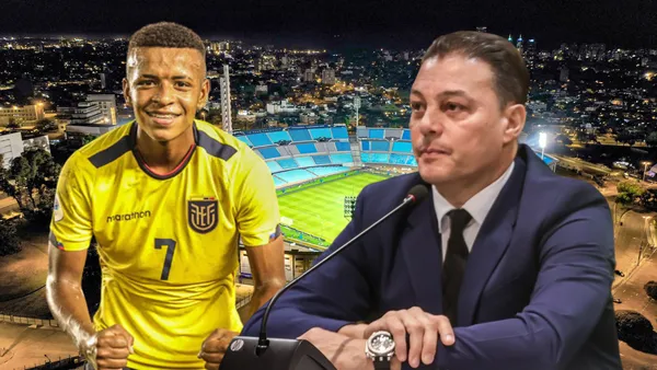 Cheché Arroyo y Carlos Alfaro Moreno (Foto tomada de: Wikipedia/Sport Capital/Barcelona SC)