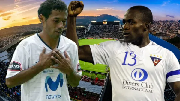 Chorri Palacios y Néicer Reasco (Foto tomada de: Liga de Quito/API)