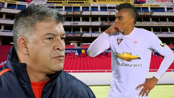 Claudio Borghi y Jonatan Álvez (Foto tomada de: Liga de Quito/API/C5N)