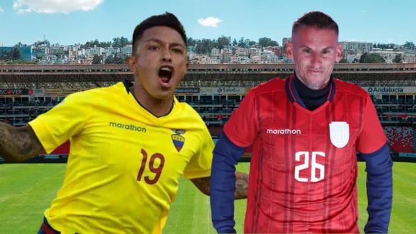 Cristian Ramírez y Sebastián Beccacece (Foto tomada de: Liga de Quito/La Tri)