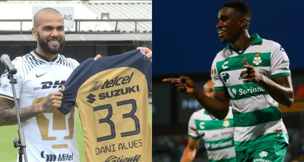 Dani Alves llegó al fútbol mexicano con uno de los mejores sueldos de la liga, mientras mira lo que percibe el ecuatoriano Félix Torres