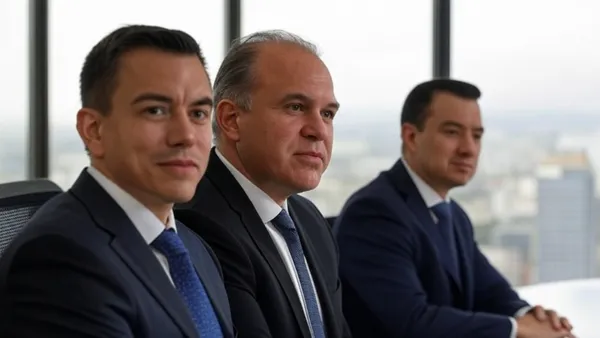 Daniel Noboa y Alejandro Domínguez / Foto: GROK