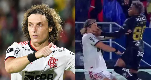 David Luiz al final le felicitó a este jugador de Independiente del Valle, en el cotejo de Recopa