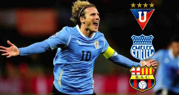 Diego Forlán, histórico delantero uruguayo, le mandó un saludo y su apoyo a este equipo ecuatoriano que no es de los grandes