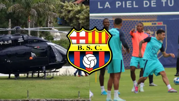 El jugador ex Ídolo del Ecuador, en la Tri llegaba como Neymar en un helicóptero