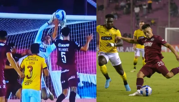 El jugador de Lanús perjudicó a Barcelona SC, pero el karma le llegó de inmediato