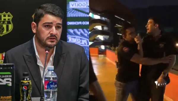 El vicepresidente de Barcelona tuvo un encontrón con un periodista a las afueras del Monumental