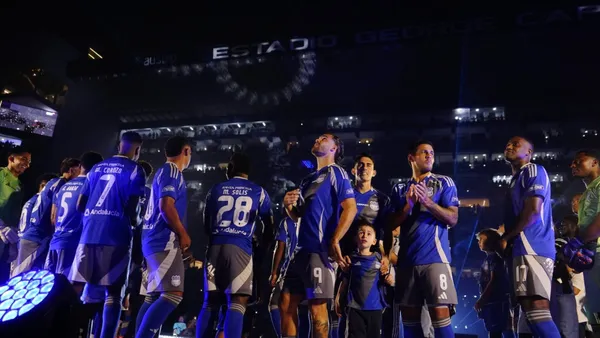 Emelec explosión azul