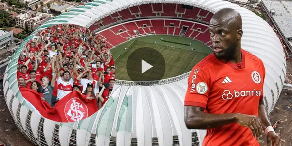 Enner Valencia e hinchas de Internacional (Foto tomada de: Wikipedia/Internacional)