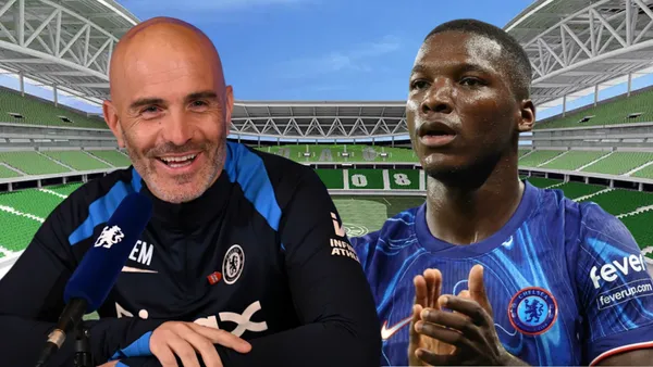 Enzo Maresca y Moisés Caicedo (Foto tomada de: Innova/Chelsea/Chelsea)