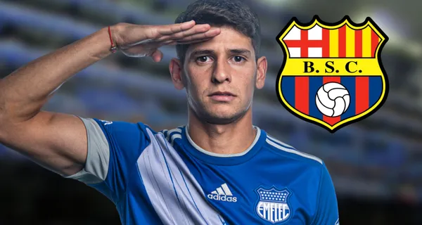 Facundo Barceló apareció con la camiseta de Barcelona SC