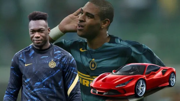 Felipe Caicedo, al lado Adriano, ambos representando al Inter de Milan. FOTO: ESPN