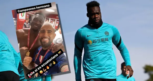 Felipe Caicedo estuvo en el centro de la polémica luego que se burlara con Arturo Vidal de Ecuador y Byron Castillo