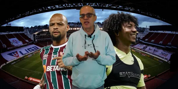 Felipe Melo observó el amistoso entre Liga de Quito e Imbabura