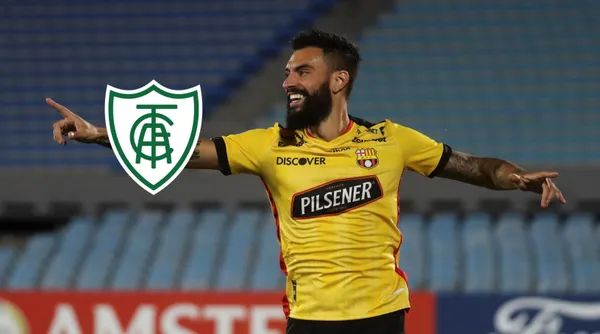 Gonzalo Mastriani con la camiseta del Barcelona SC.