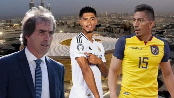 Guillermo Almada, Jude Bellingham y Ángel Mena (Foto tomada de: Uribe/UEFA/La Tri/Pachuca)