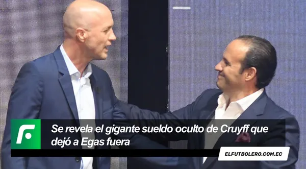 Hubo algunas irregularidades en el contrato de Jordi Cruyff y otro funcionario más que terminaron por sacar a Egas de la presidencia