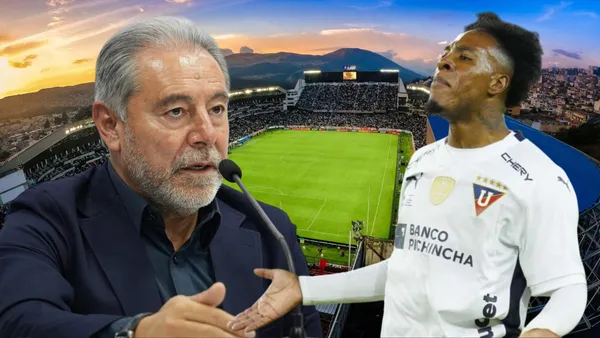 Isaac Álvarez y Jhojan Julio (Foto tomada de: Liga de Quito/API)