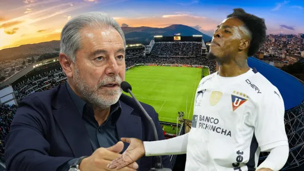 Isaacc Álvarez y Jhojan Julio (Foto tomada de: Liga de Quito/API)