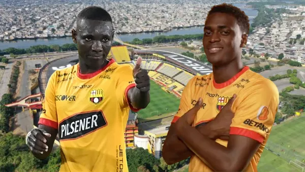 Janner Corozo y Alex Rangel (Foto tomada de: Barcelona SC/API)