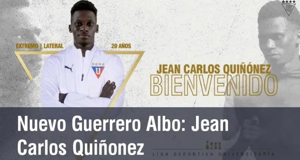 Jean Carlos Quiñónez fue presentado como nuevo refuerzo de Liga de Quito. Es habilidoso con el balón pero en Brasil tuvo un problema de salud