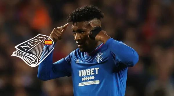 José Cifuentes con la camiseta del Rangers de Escocia.