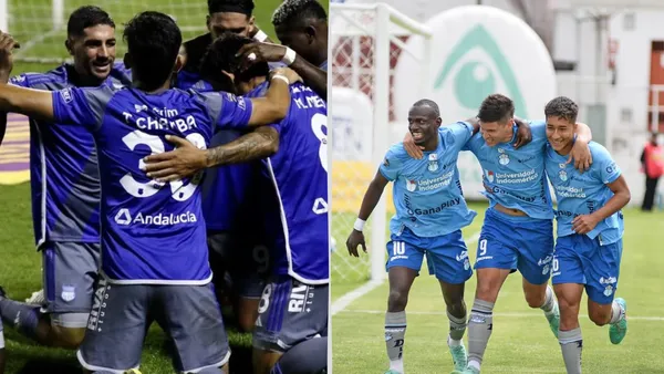 Jugadores de Emelec y Macará (Foto tomada de: API)