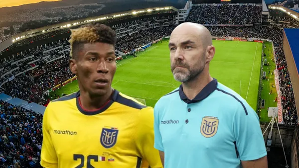 Kevin Rodríguez, Félix Sánchez. Foto tomada de: La Tri/Conmebol