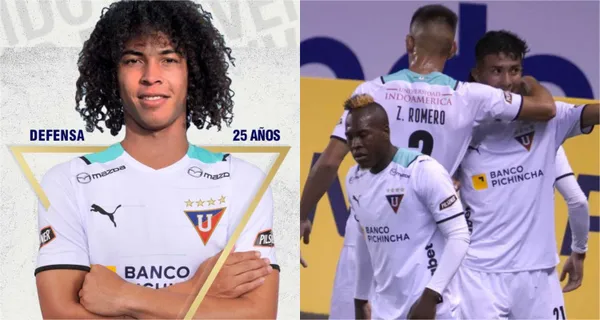 Liga de Quito anunció la llegada de Andy Velasco, una de las grandes promesas del Fútbol Ecuatoriano y uno irá perdiendo espacio