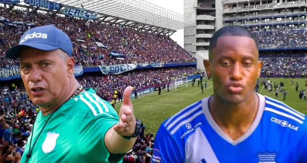 Lo que hizo Jaime Ayoví con Hernán Torres luego de su primer gol con Emelec