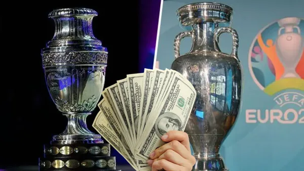 Los trofeos de La Copa América y La Eurocopa (Fuente: Urgente24)