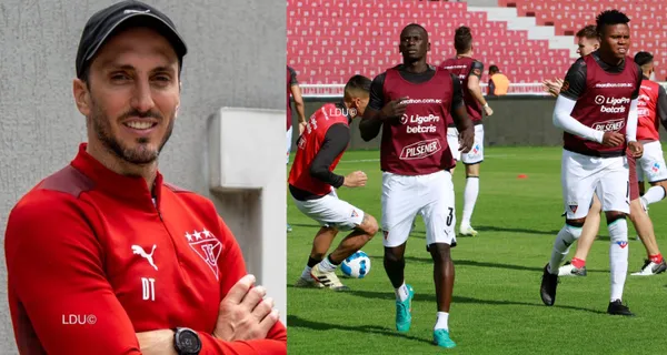 Luis Zubeldía está preparando el equipo en Liga de Quito y enfrentó a Cumbayá