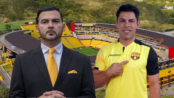 Matías Oyola y Antonio Álvarez (Foto tomada de: Barcelona SC/Matías Oyola/API)