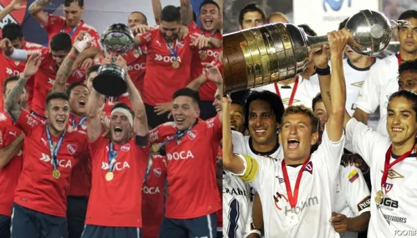 Mientras Barcelona se entrena en el estadio de Independiente, los argentinos aprovecharon para dejarle un mensaje a Liga de Quito