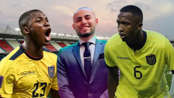 Moisés Caicedo, Samuel Vargas y Willian Pacho (Foto tomada de: Wikipedia/Deportivo/La Tri)