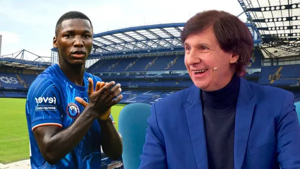 Moisés Caicedo y Bambino Pons (Foto tomada de: Chelsea/ESPN)